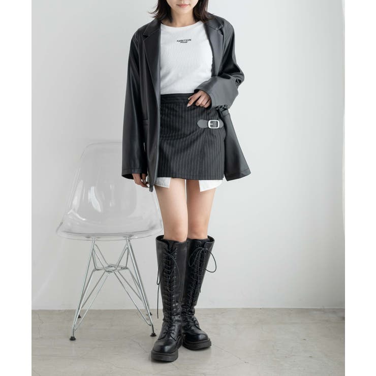 NODRESS ローライズ　ジップミニスカート NODRESS ローライズジップミニスカート