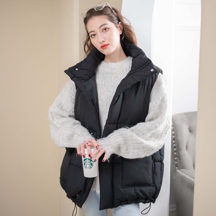 パテッドベスト 中綿ベスト  中綿[品番：WG010088329]｜WEGO【WOMEN】（ウィゴー）のレディースファッション通販｜SHOPLIST（ショップリスト）