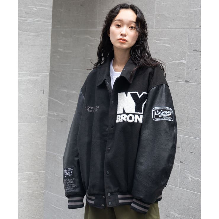 メルトンワッペンスタジャン レディース 秋 | WEGO【WOMEN】 | 詳細画像16 