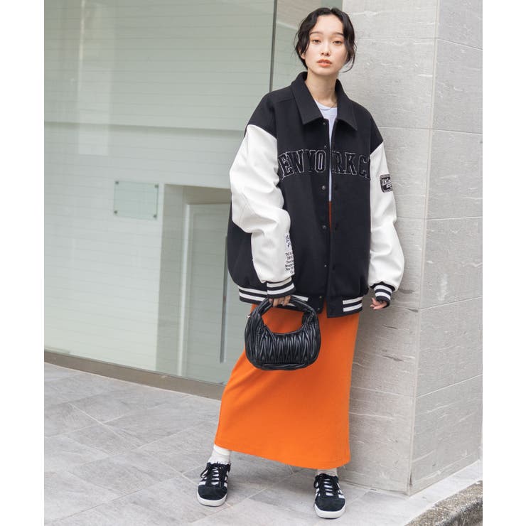メルトンワッペンスタジャン レディース 秋 | WEGO【WOMEN】 | 詳細画像21 