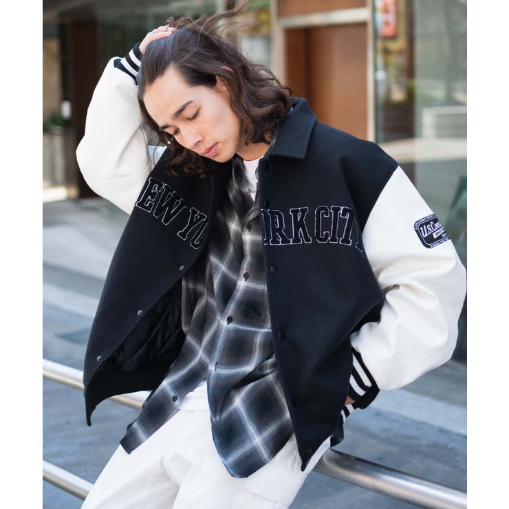 メルトンワッペンスタジャン レディース 秋 | WEGO【WOMEN】 | 詳細画像47 
