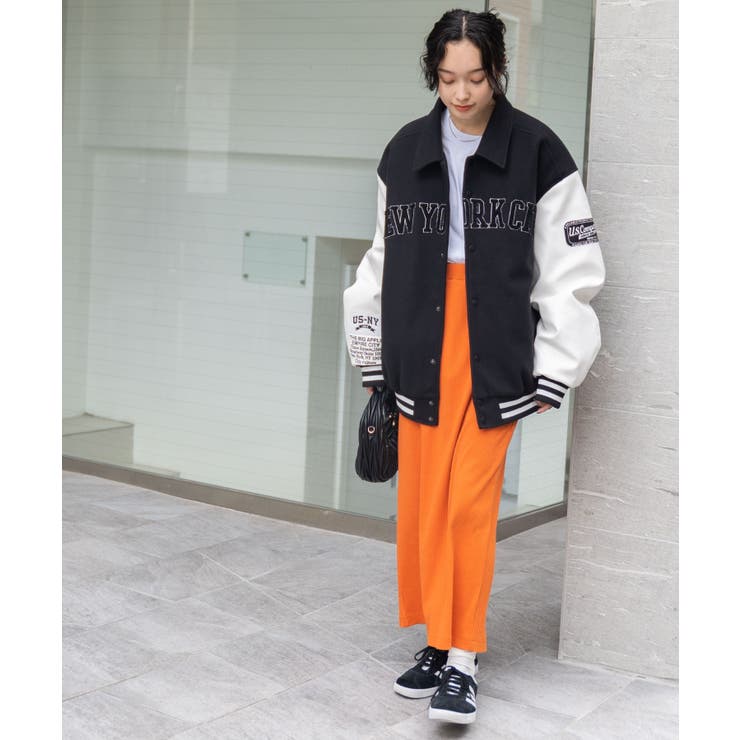 メルトンワッペンスタジャン レディース 秋 | WEGO【WOMEN】 | 詳細画像6 