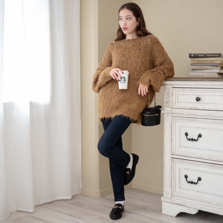 ブラッシュニットBIGプルオーバー レディース 秋 | WEGO【WOMEN】 | 詳細画像2 