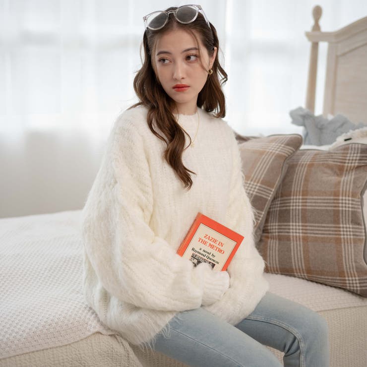 ブラッシュニットBIGプルオーバー レディース 秋 | WEGO【WOMEN】 | 詳細画像40 