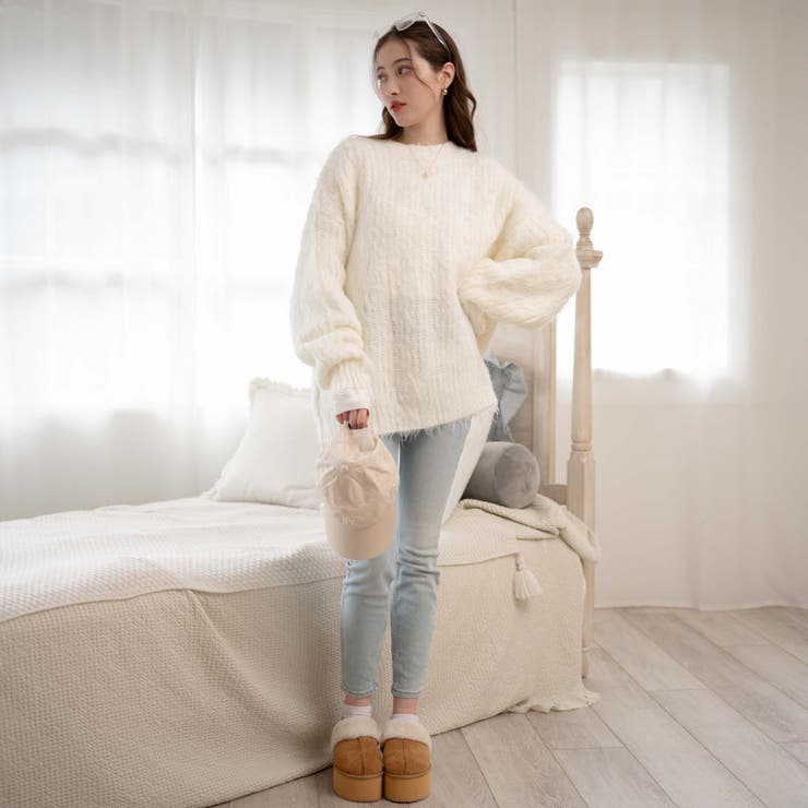 ブラッシュニットBIGプルオーバー レディース 秋 | WEGO【WOMEN】 | 詳細画像41 