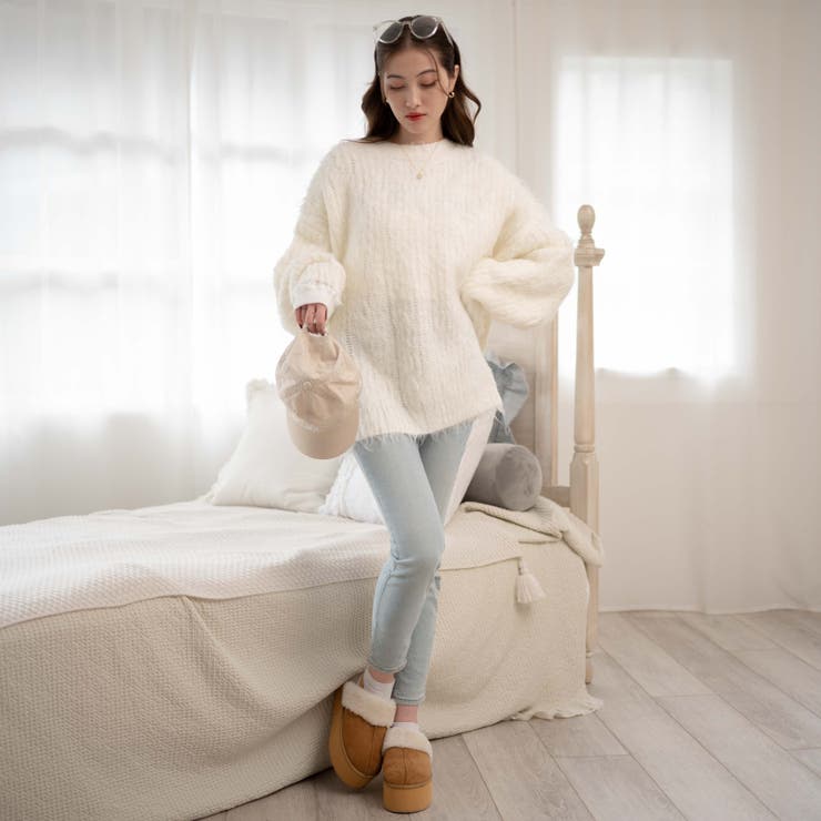 ブラッシュニットBIGプルオーバー レディース 秋 | WEGO【WOMEN】 | 詳細画像6 