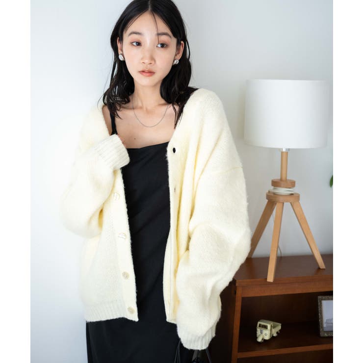 モヘアライクBIGカーディガン レディース 秋[品番：WG010088393