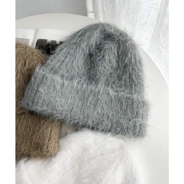 ヨリ Yoli mohair knit cap ニットキャップ 【中古】【11I52】 RACAL