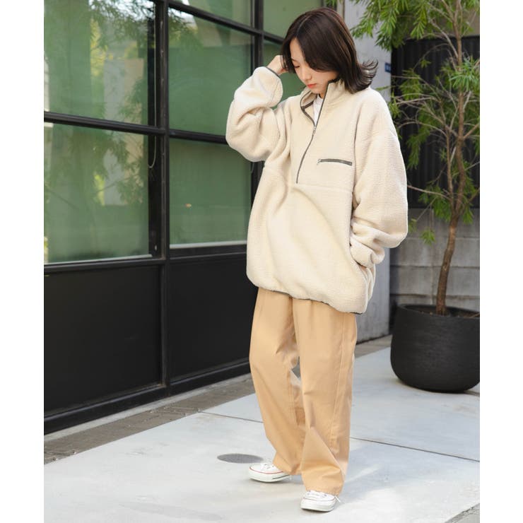 フリース ハーフZIPプルオーバー  レディース[品番：WG010089194]｜WEGO【WOMEN】（ウィゴー）のレディースファッション通販｜SHOPLIST（ショップリスト）