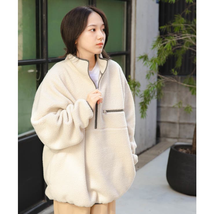 フリース ハーフZIPプルオーバー  レディース[品番：WG010089194]｜WEGO【WOMEN】（ウィゴー）のレディースファッション通販｜SHOPLIST（ショップリスト）