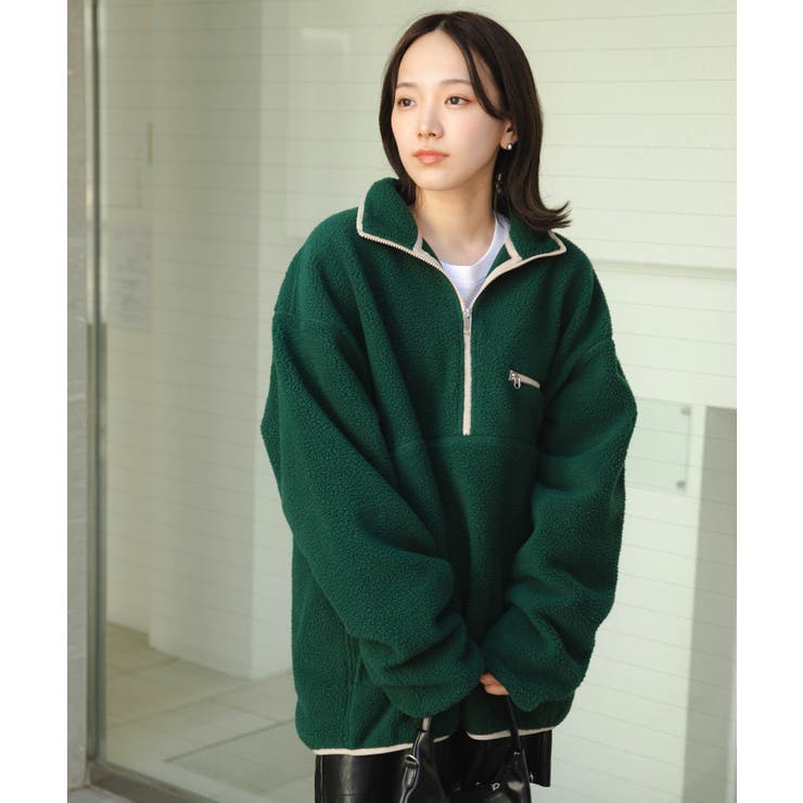 フリース ハーフZIPプルオーバー レディース[品番：WG010089194]｜WEGO