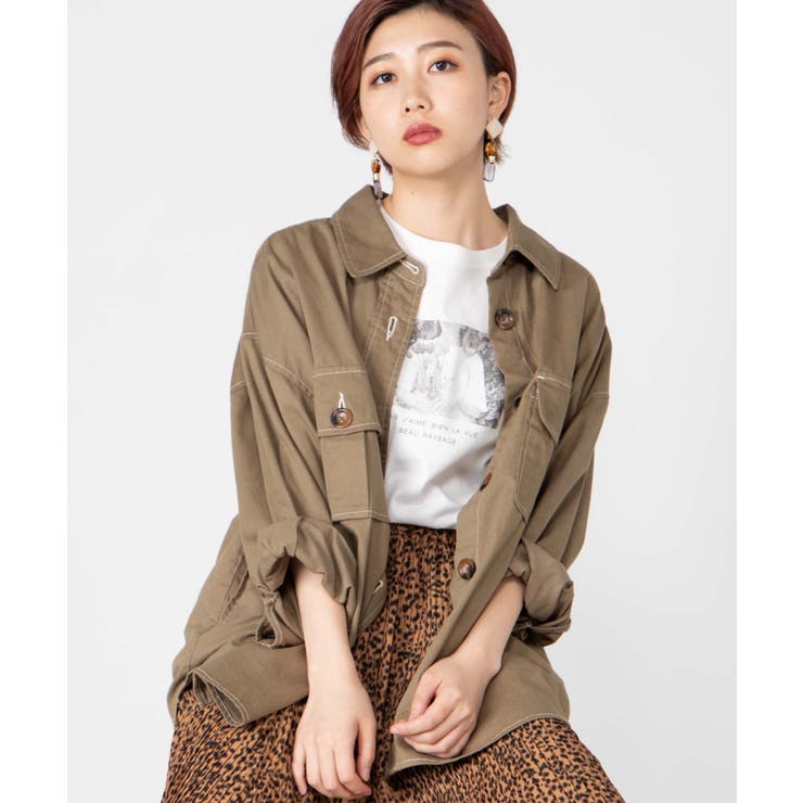 BIGポケットオーバーシャツ WS19AU08-L1674[品番：WG010038777