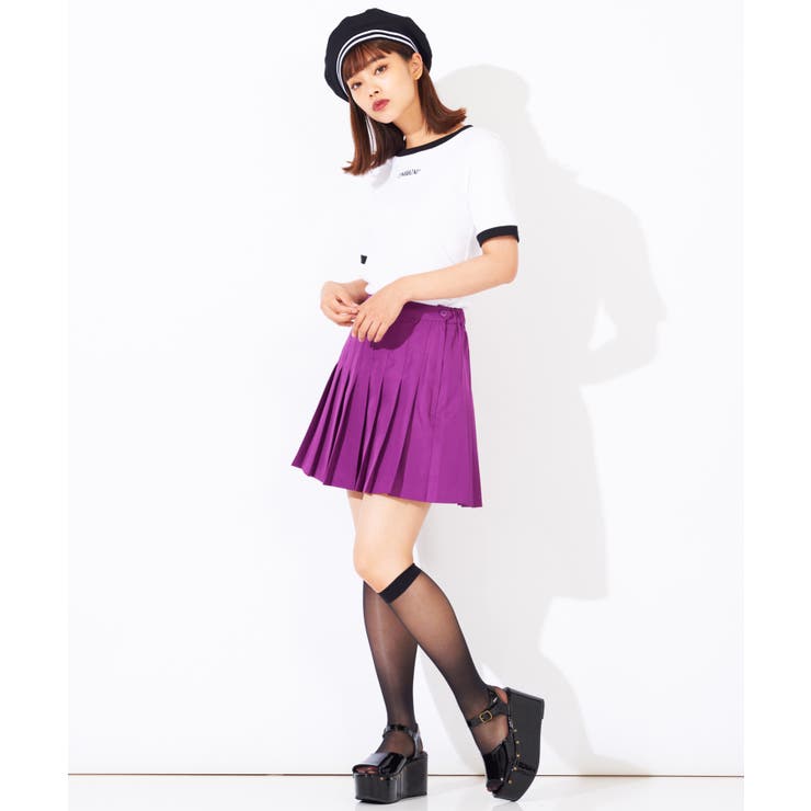 無地プリーツミニスカート WS19AU08-L3066[品番：WG010069284]｜WEGO
