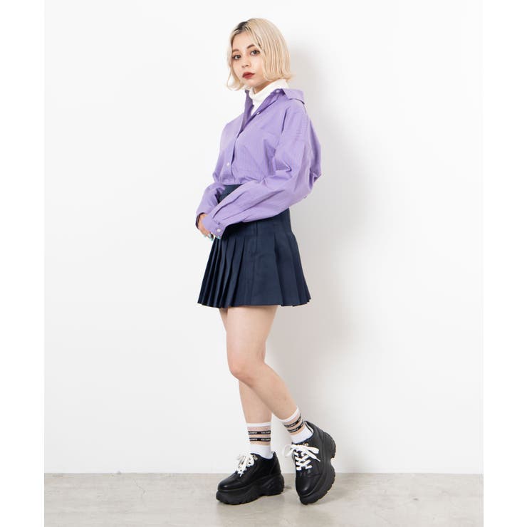 【新品未使用】ARCHIVIO 薄紫 プリーツスカート プリーツスカート[迷彩・チェック・矢絣ほか]｜神バハ｜コスプレ