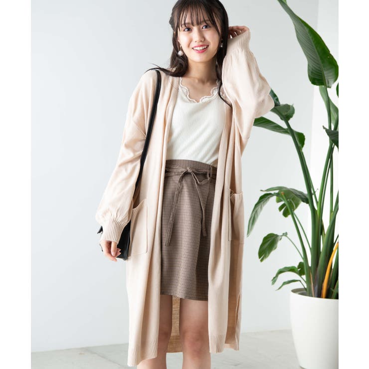 ロングカーディガン WS19AU09-L0456[品番：WG010038665]｜WEGO【WOMEN