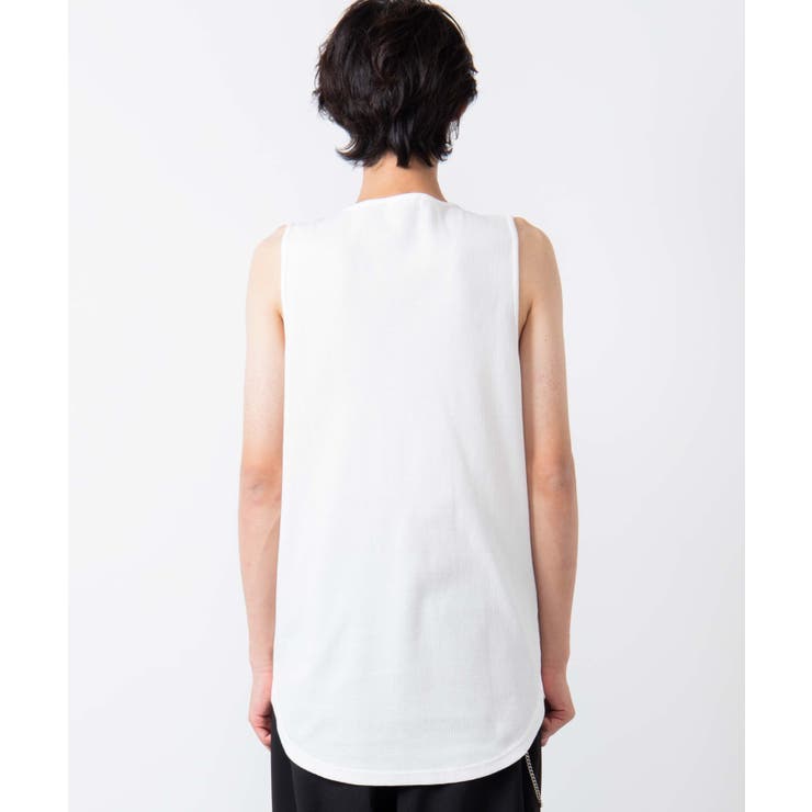 ラウンドワッフルタンクトップ WS19AW09 M6105韓国[品番