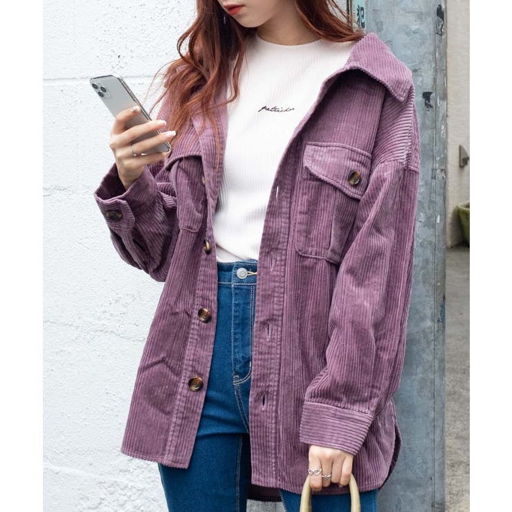 【WEB限定】ビッグシルエットコーデュロイCPO WS19WN10-L2820 | WEGO【WOMEN】 | 詳細画像2 