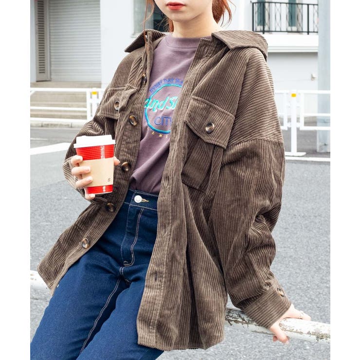 【WEB限定】ビッグシルエットコーデュロイCPO WS19WN10-L2820 | WEGO【WOMEN】 | 詳細画像9 