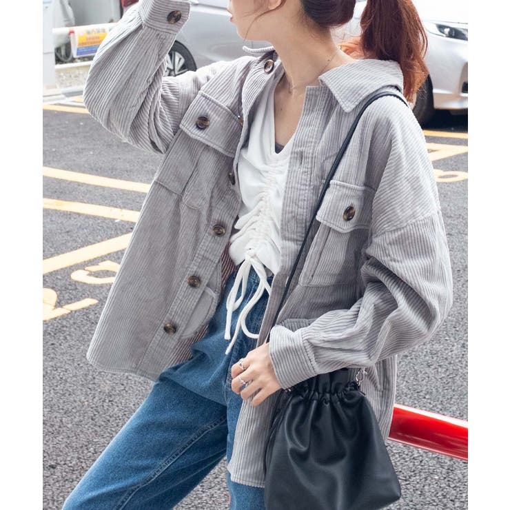 【WEB限定】ビッグシルエットコーデュロイCPO WS19WN10-L2820 | WEGO【WOMEN】 | 詳細画像12 
