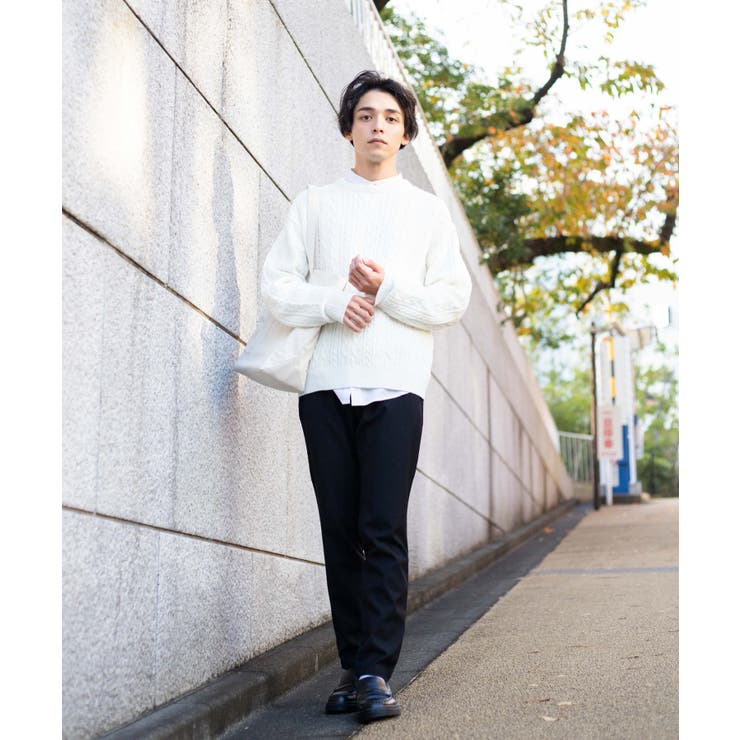 ケーブルクルーネックセーター WS19WN10-M3356[品番：WG010069580