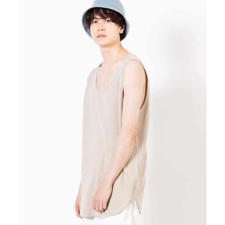 ベージュ | ワッフルラウンドタンクトップ WS20SM04-M2841 | WEGO【MEN】