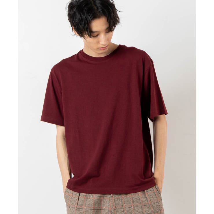 ワイン | ドライタッチカラー半袖Tシャツ WS20SM04-M3119 | WEGO【MEN】