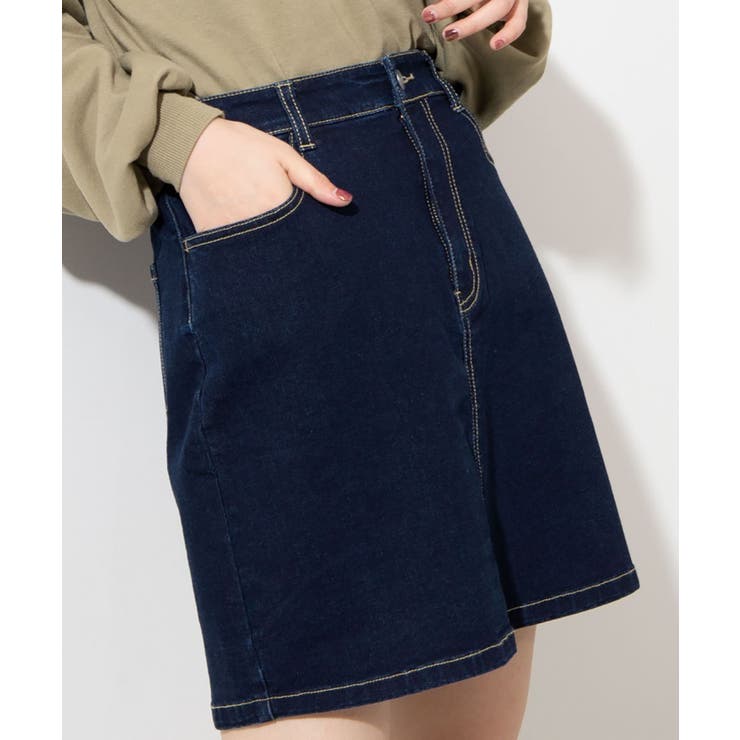 デニム濃色 | デイリーデニムタイトミニスカート WS20SS12-L7957 | WEGO【WOMEN】