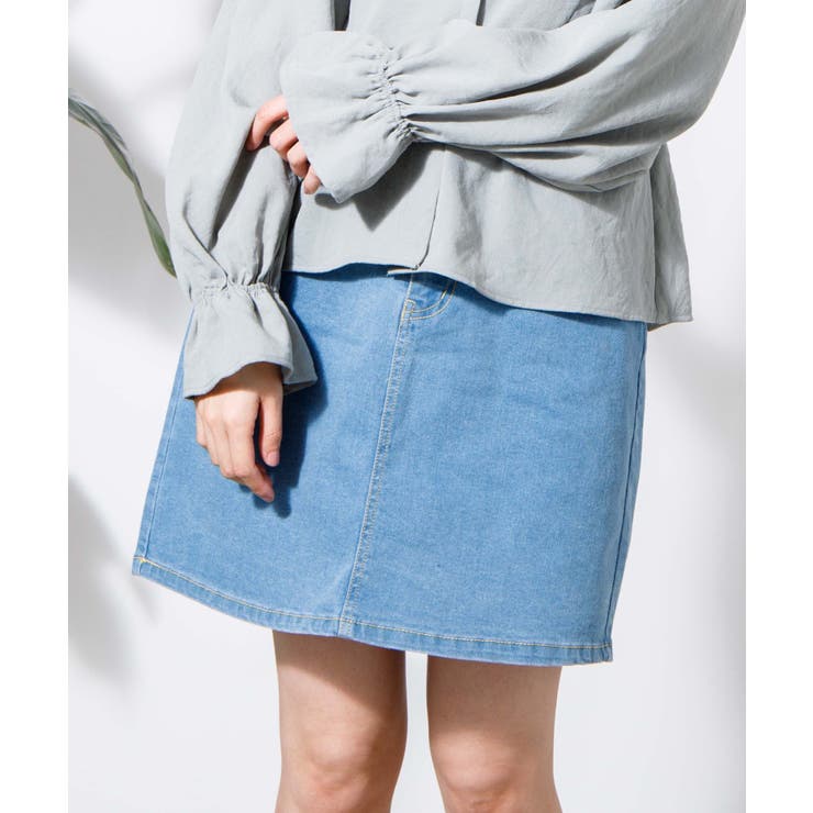 デニム淡色 | デイリーデニムタイトミニスカート WS20SS12-L7957 | WEGO【WOMEN】