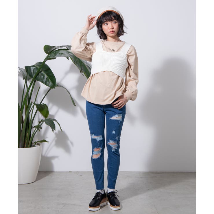 ダメージハイウエストスキニーパンツ WS20SS12-L7959[品番