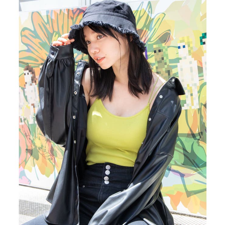 【WEB限定】リブバッククロスカップインキャミソール[品番：WG010078932]｜WEGO【WOMEN】（ウィゴー）のレディースファッション通販｜SHOPLIST（ショップリスト）