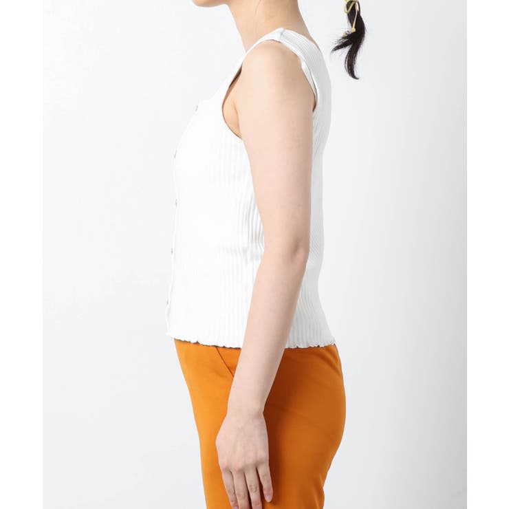 リブフロントボタンタンクトップ WS21SS03-L0005[品番：WG010078972