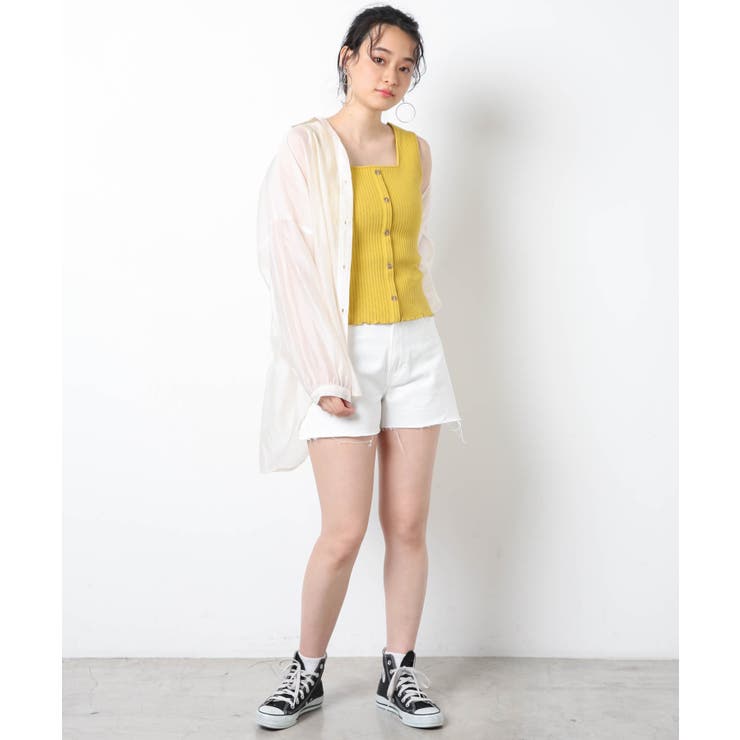 リブフロントボタンタンクトップ WS21SS03-L0005[品番：WG010078972