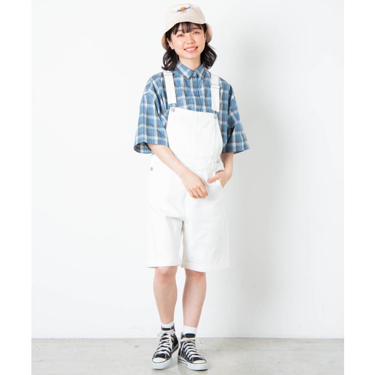 ロールアップショートオーバーオール [品番：WG010079015]｜WEGO