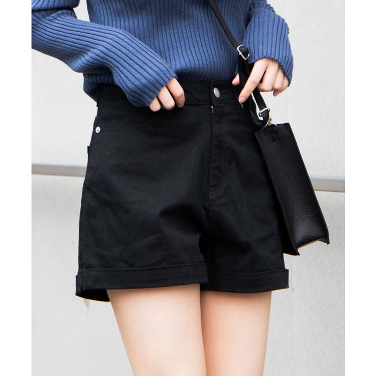 ハイウエストストレッチデニムショートパンツ 韓国  韓国ファッション[品番：WG010077498]｜WEGO【WOMEN】（ウィゴー）のレディースファッション通販｜SHOPLIST（ショップリスト）