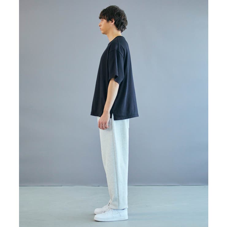 volvic 韓国 半袖モックネック MENS Carvicoスムース 半袖モックネック ブラック/072242040