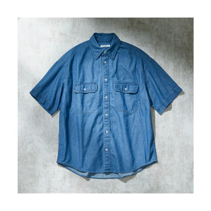 デニムBIGシャツ(半袖) 韓国 韓国ファッション ストリート系 | WEGO【MEN】 | 詳細画像15 