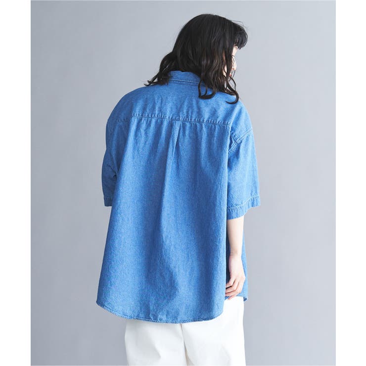 デニムBIGシャツ(半袖) 韓国 韓国ファッション ストリート系 | WEGO【MEN】 | 詳細画像13 