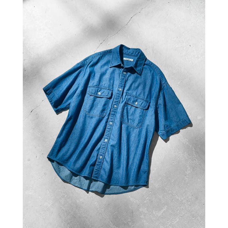 デニムBIGシャツ(半袖) 韓国 韓国ファッション ストリート系 | WEGO【MEN】 | 詳細画像26 