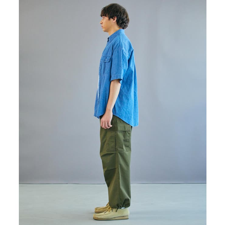 デニムBIGシャツ(半袖) 韓国 韓国ファッション ストリート系 | WEGO【MEN】 | 詳細画像7 