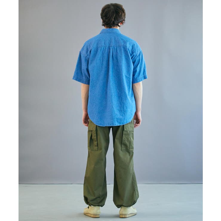 デニムBIGシャツ(半袖) 韓国 韓国ファッション ストリート系 | WEGO【MEN】 | 詳細画像8 