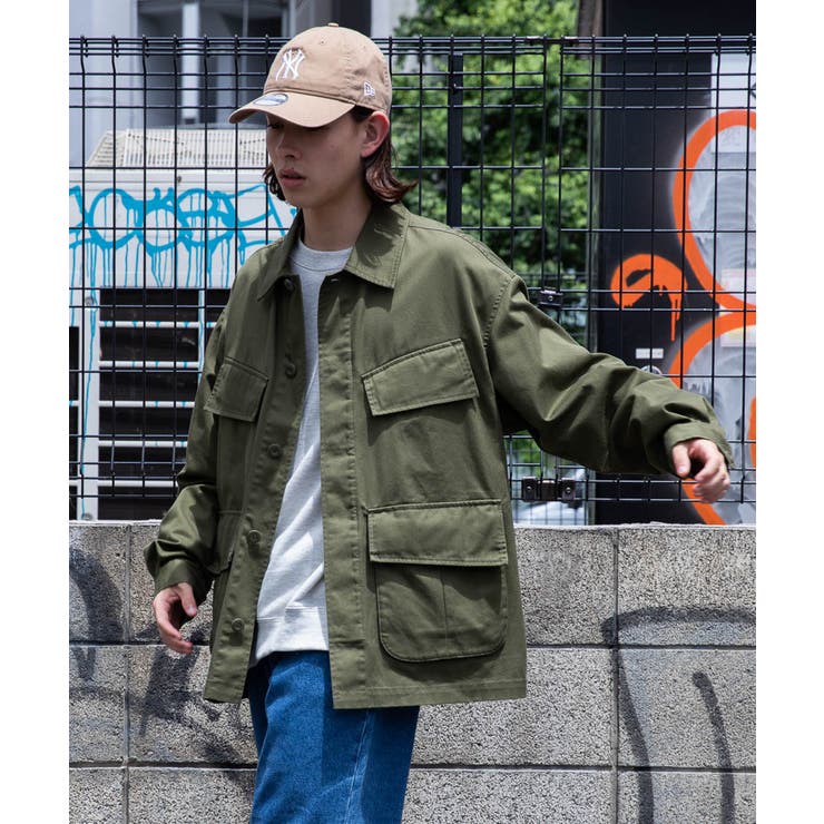 ミリタリーシャツジャケット 韓国 韓国ファッション  ストリート系[品番：WG010083735]｜WEGO【MEN】（ウィゴー）のメンズファッション通販｜SHOPLIST（ショップリスト）