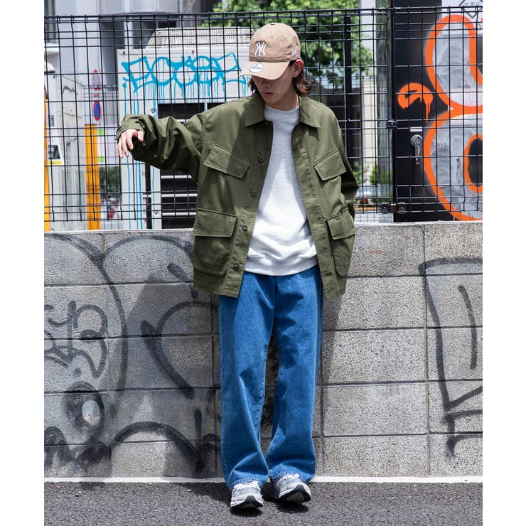 ミリタリーシャツジャケット 韓国 韓国ファッション ストリート系[品番