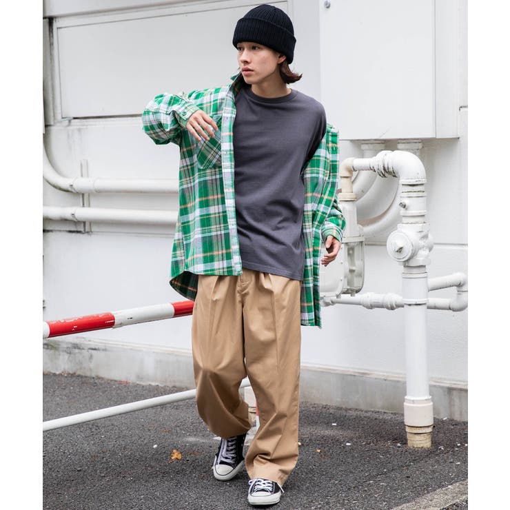 ☆韓国の人気☆【GROVE】☆LOMA SHEARING VES.T☆ オーバーサイズTシャツ 韓国ファッション ロンT[品番