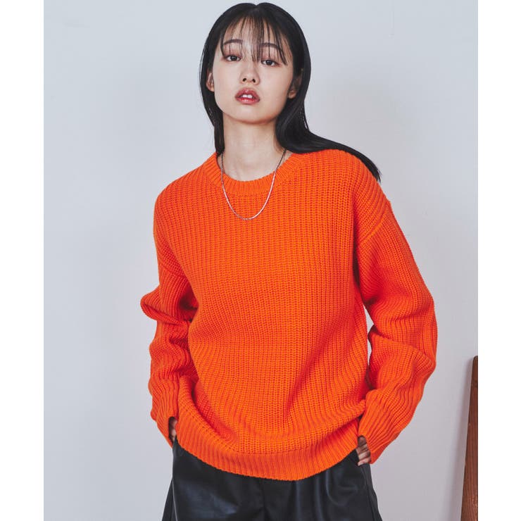 クルーネックプルオーバーニット 韓国  韓国ファッション[品番：WG010085428]｜WEGO【WOMEN】（ウィゴー）のレディースファッション通販｜SHOPLIST（ショップリスト）