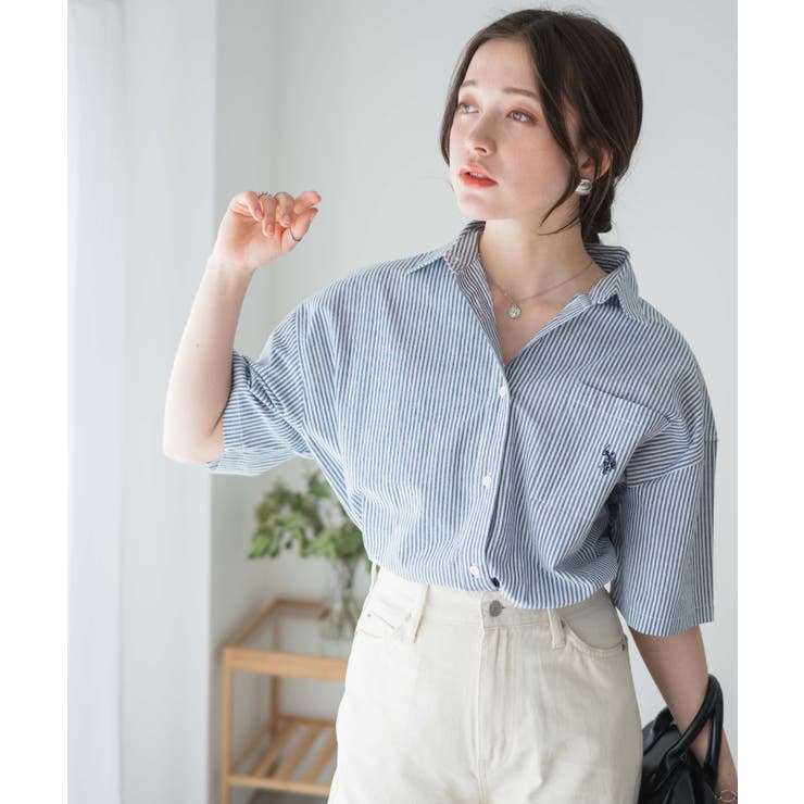 USPOLOハーフスリーブシャツ レディース 半袖シャツ[品番：WG010081168