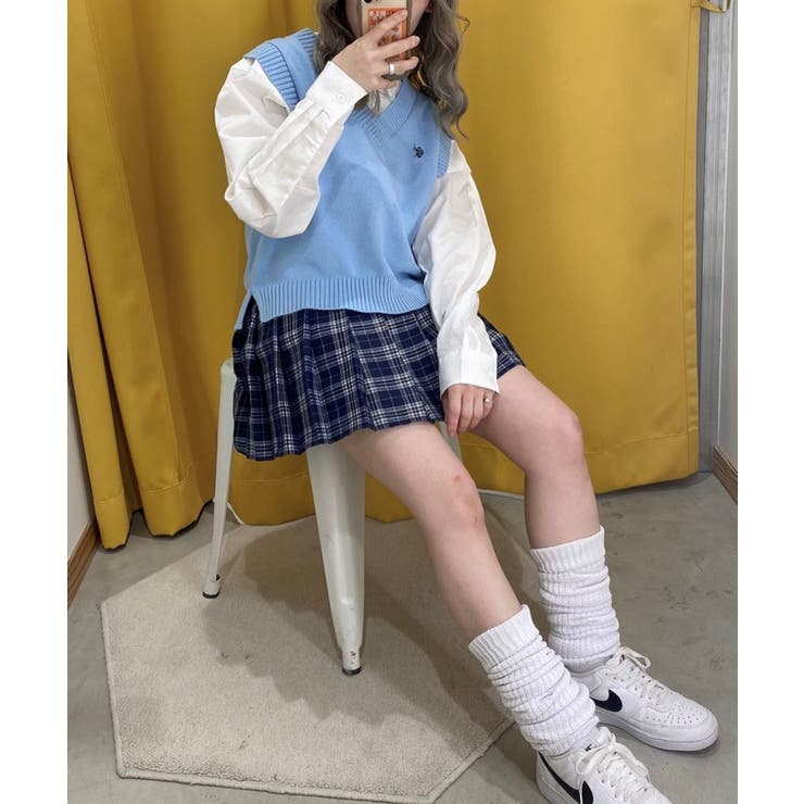 USPOLOカラーワンポイントベスト ユニセックス レディース | WEGO【WOMEN】 | 詳細画像7 