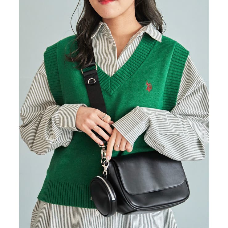 USPOLOカラーワンポイントベスト ユニセックス レディース | WEGO【WOMEN】 | 詳細画像12 