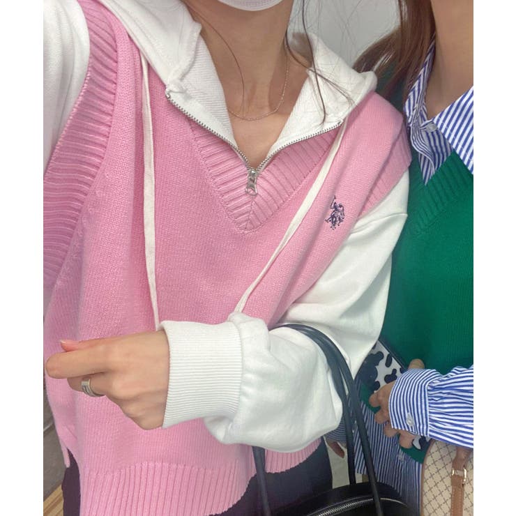 USPOLOカラーワンポイントベスト ユニセックス レディース | WEGO【WOMEN】 | 詳細画像19 