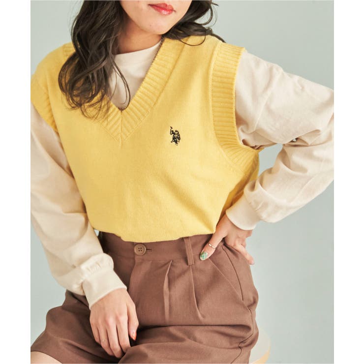 USPOLOカラーワンポイントベスト ユニセックス レディース | WEGO【WOMEN】 | 詳細画像21 