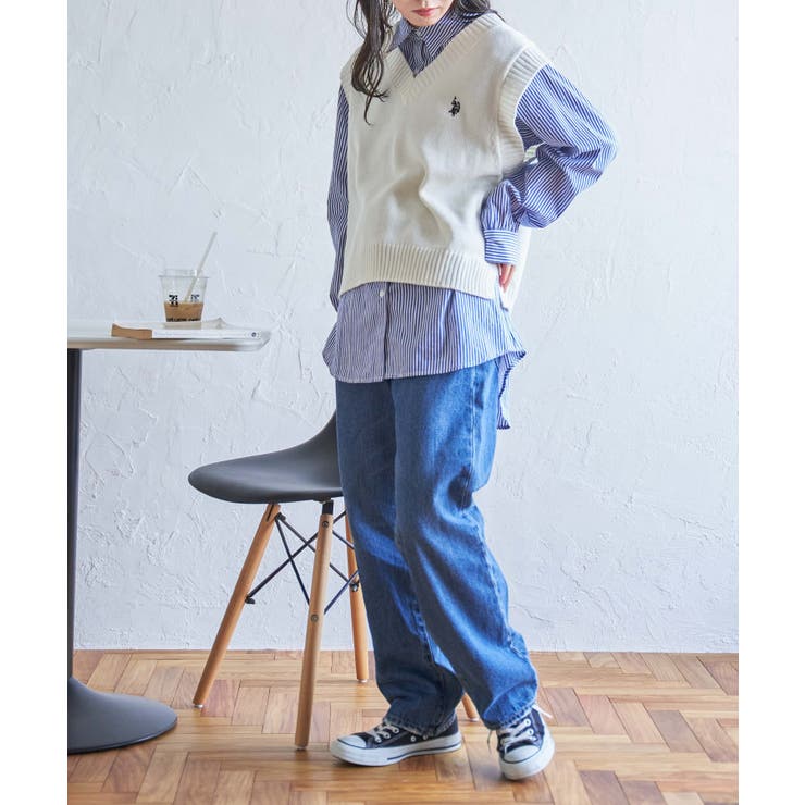 USPOLOカラーワンポイントベスト ユニセックス レディース | WEGO【WOMEN】 | 詳細画像27 